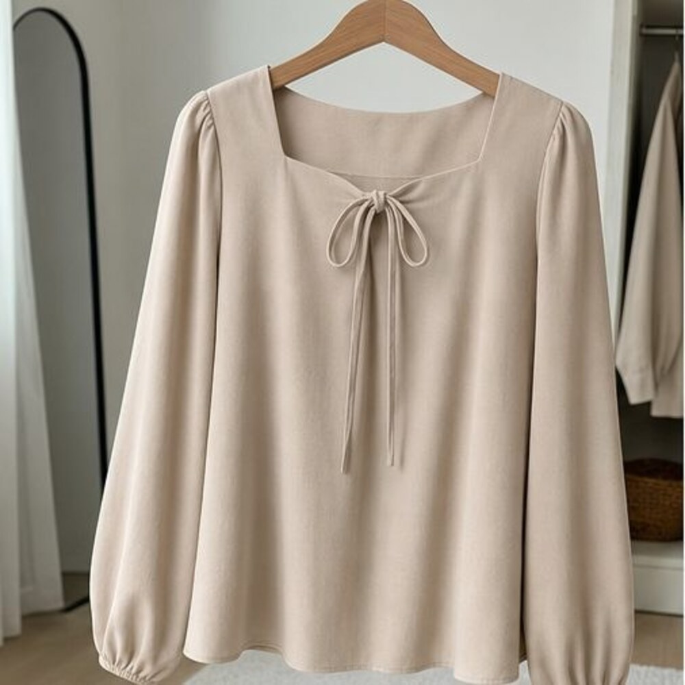 Sand Button Blouse
